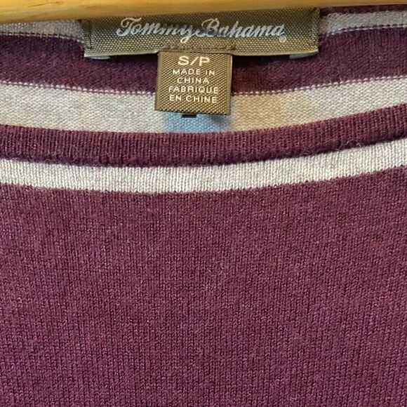 TOMMY BAHAMA Wool Blend Knit Striped Sweater Dress - Picture 6 of 8